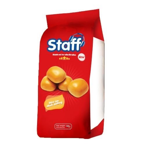 Staff bánh mì bơ sữa Braha 150gr (Gói)