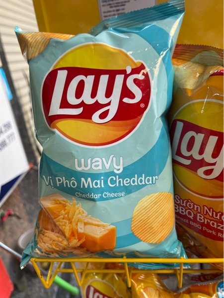 Snack Lay's Wavy Vị Phô Mai Cheddar 90G