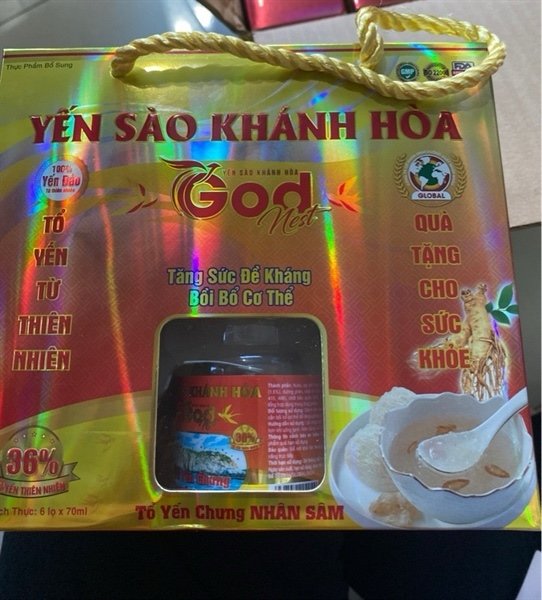 Yến sào Khánh hoà tổ yến chưng nhân sâm