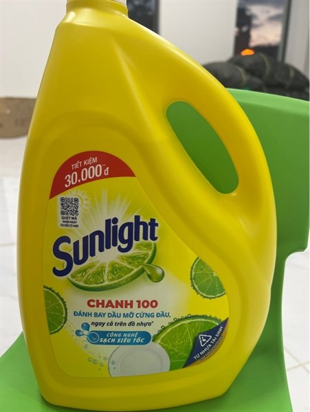 Nước Rửa Chén Chanh Sunlight 3.6Kg (Thùng 3 can)