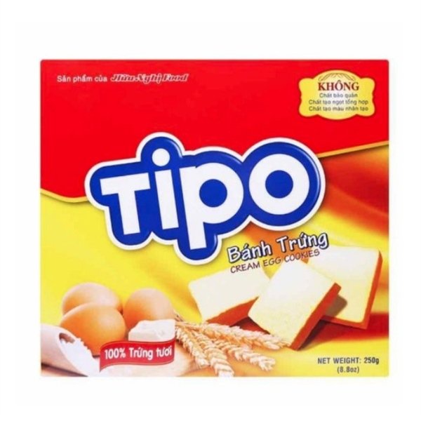 TIPO BÁNH TRỨNG 270G (10 HỘP/KIỆN) (hộp)