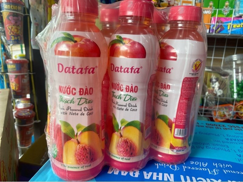 Nước đào thạch dừa Datafa (Lốc)