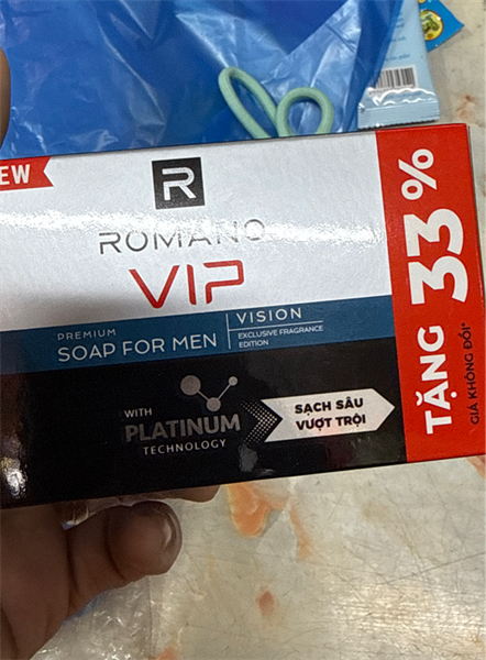 Xà bông hương nước hoa cao cấp ROMANO VIP 120g (Hộp)