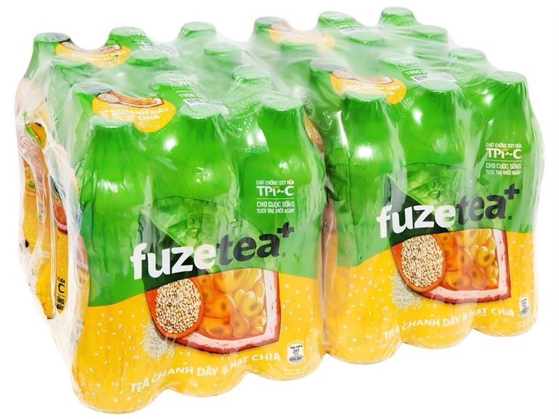 TRà Chanh Dây và hạt chia Fuze tea 450ml (Chai)