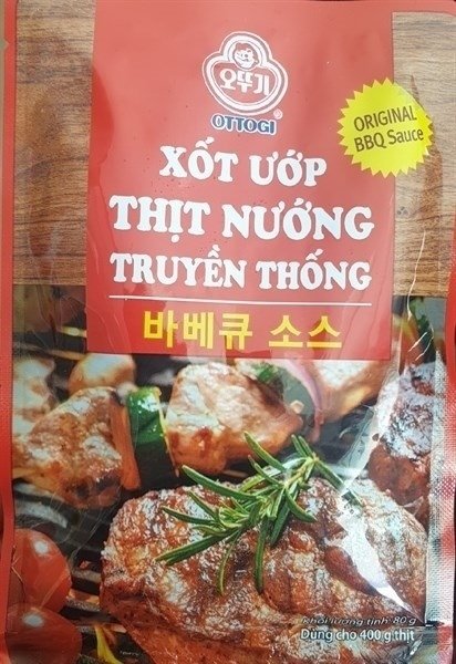 XỐT ƯỚP THỊT NƯỚNG VỊ TRUYỀN THỐNG OTTOGI 80G (Gói)