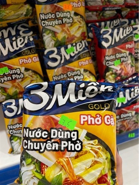 Phở gà 3 Miền gói 75g (thung)