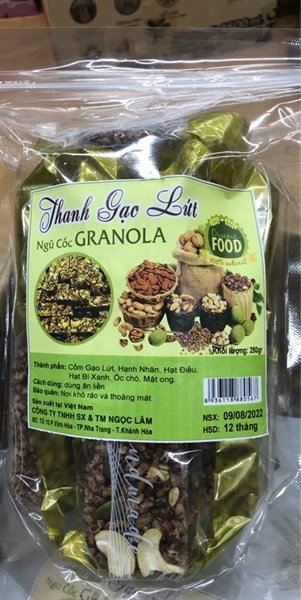 Thanh gạo lứt ngũ cốc Granola 250g D