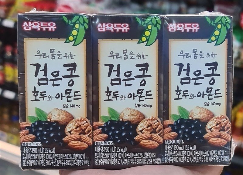 Sữa Đậu Đen, óc chó, hạnh nhân Sahmyook 190ml (Lốc)