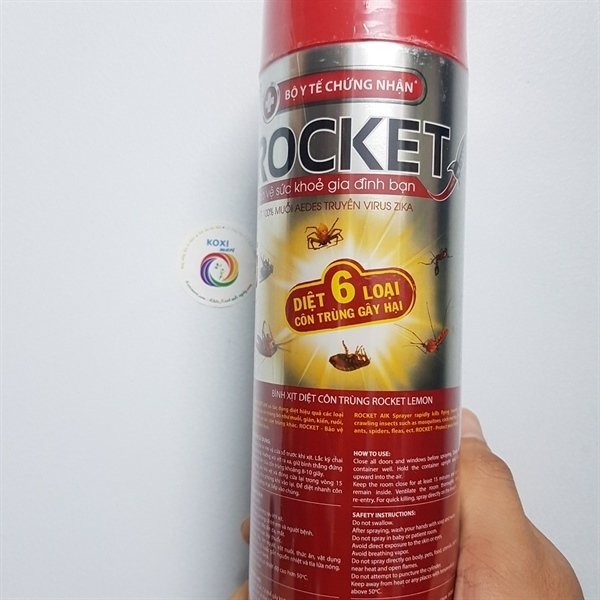 Xịt côn trùng Rocket aik Hương không mùi 660ml (chai)