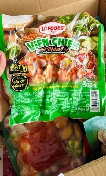 Viên chiên sốt mắm tỏi 500g (Gói)