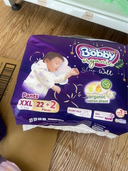 Tã quần Bobby Organic XXL22 (Bịch)