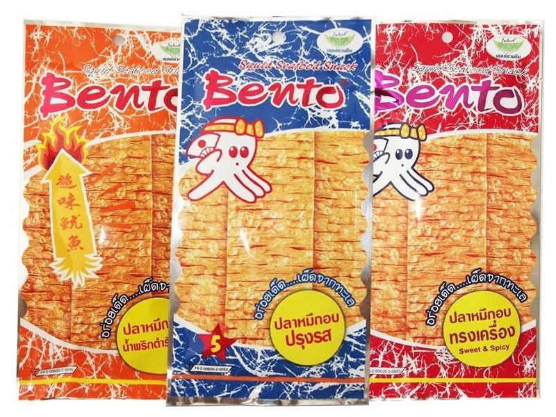 Snack mực tẩm gia vị Thái Bento 6g (Gói)