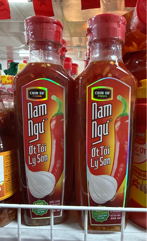 Nước chấm Nam Ngư ớt tỏi Lý Sơn 300ml*12chai (Thùng 12 chai)