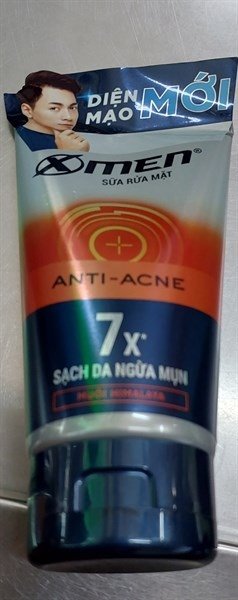 Sữa Rửa Mặt Nam Xmen Ngừa Mụn anti acne 100G (Tuýp)