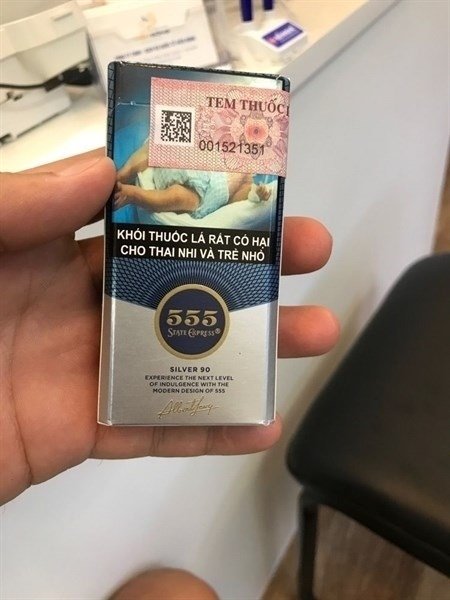 THUỐC LÁ BA SỐ 555 BẠC ĐIẾU NHỎ SILVER (Bao)