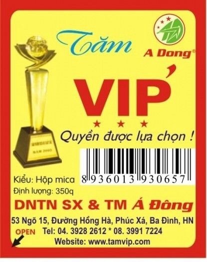 Tăm Vip nhân phúc 5 gói*6/lốc