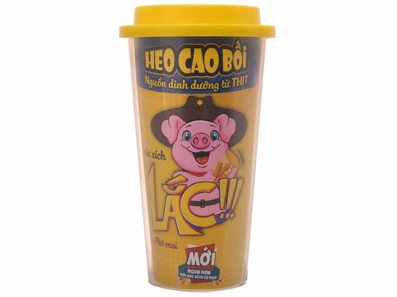 Xúc Xích Lắc Heo Cao Bồi Phô Mai Massan 56.3G (ly)