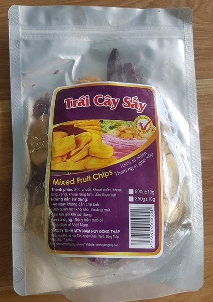 Trái cây sấy mixed fruit chips Nam Huy 500g