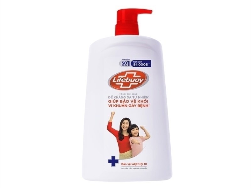 Sữa tắm bảo vệ khỏi vi khuẩn Lifebuoy chăm sóc da 1,1kg (Chai)