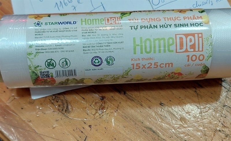 Túi đựng thực phẩm THSH homedeli 20x30x1kg/cuộn
