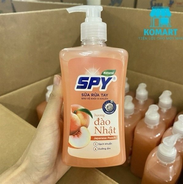 Sữa rửa tay Spy Hương đào Nhật 500ml (Chai)