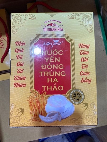 Yến lifenest Đông trùng hạ thảo 5% 190ML-LON nhỏ