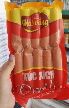 XÚC XÍCH DAILY MAI VÀNG VISSAN 10 CÂY 500GR (Gói)
