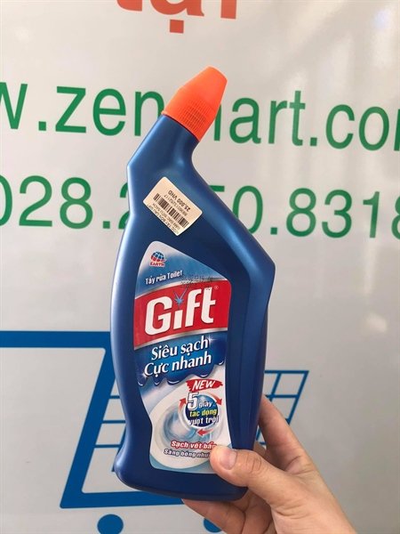 Nước Tẩy Bồn Cầu Gift Đậm Đặc Siêu Sạch 600Ml (Thùng 12 chai)