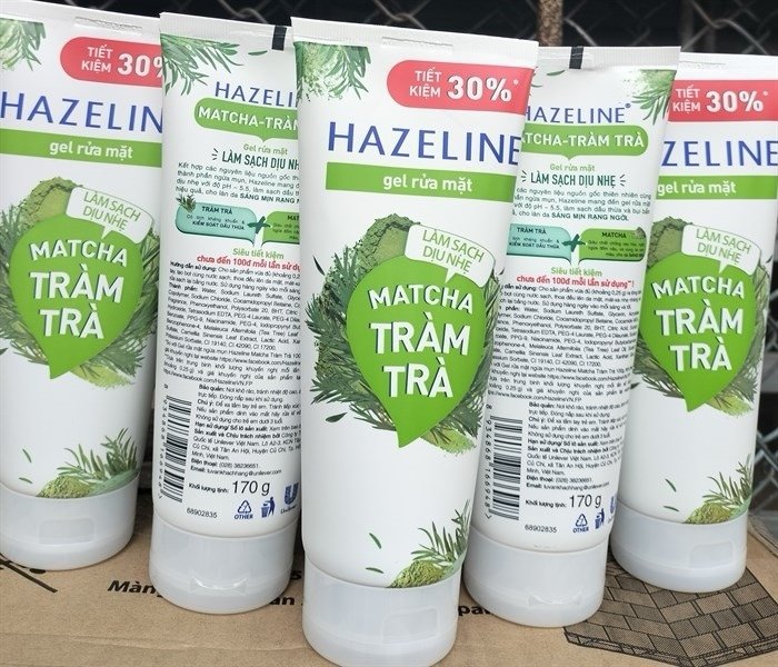 Sữa rửa mặt Hazeline tràm trà cica 100g