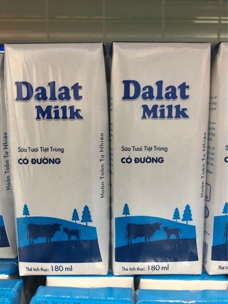 Sữa Dalat Milk Có Đường 180Ml (Hộp)