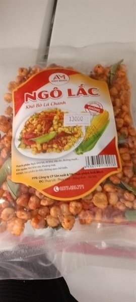 Ngô lắc khô bò lá chanh