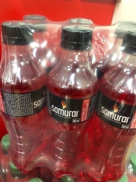 Nuoc Tang Luc SAMURAI ĐỎ 390ml (lốc)