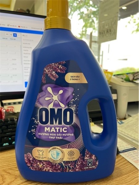 OMO MATIC cửa trước hương hoa oải hương thư thái 2.6kg (Thùng 4 can)