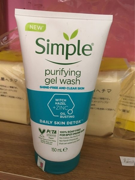Sữa rửa mặt simple (Tuýp)