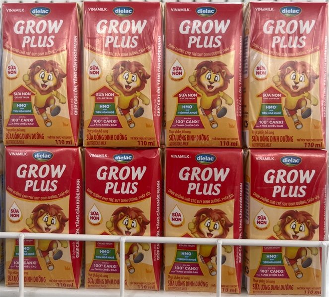 Sữa Dielac Grow Plus Cho Trẻ Suy Dinh Dưỡng Thấp Còi Lốc 4 Hộp 110Ml (Lốc)