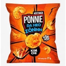 Snack da heo ponnie vị kim chi 27g (Gói)