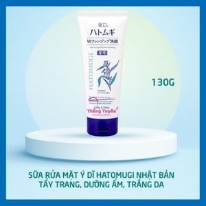 Sữa Rửa Mặt Tẩy Trang Hatomugi Ý Dĩ 130G Nhật Bản (Tuýp)