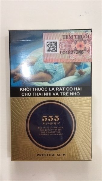 Thuốc lá 555 PRESTIGE SLIM (Bao)