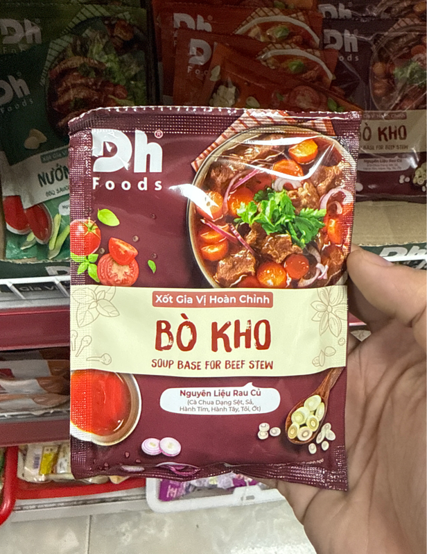 Xốt Gia Vị Hoàn Chỉnh Bò Kho Nhãn Hiệu DHFOODS 80g (120) (Gói)