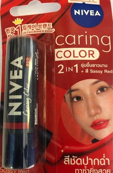 SON DƯỠNG MÔI NIVEA MÀU ĐỎ