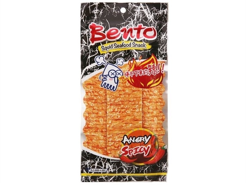Snack hải sản tẩm gia vị ớt mực cay Bento 20g squid Seafood snack angry spicy flavor Bento 20g (Gói)