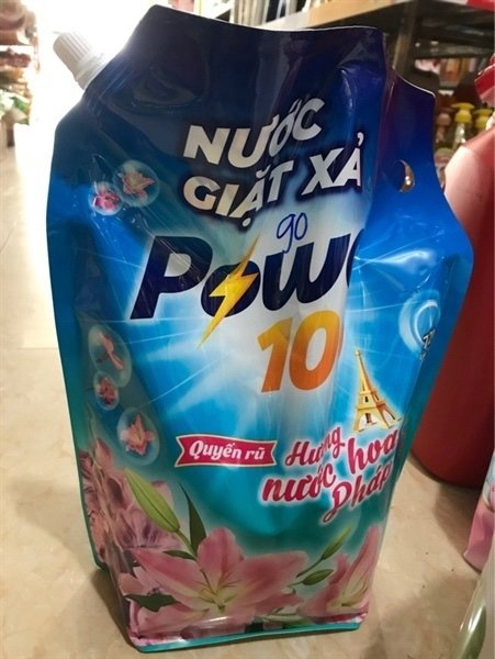NƯỚC GIẶT XẢ POWER 100 hương hoa pháp quyến rũ 3,2KG (Thùng 4 túi)