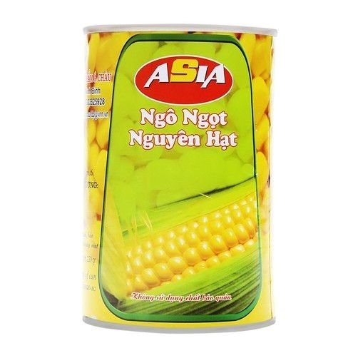 Ngô ngọt nguyên hạt Asia lon 450g (Thùng)