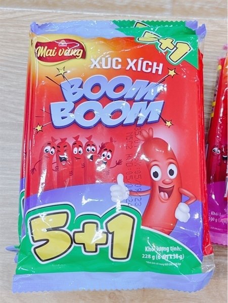 VISSAN XÚC XÍCH BOOM 210G (gói)