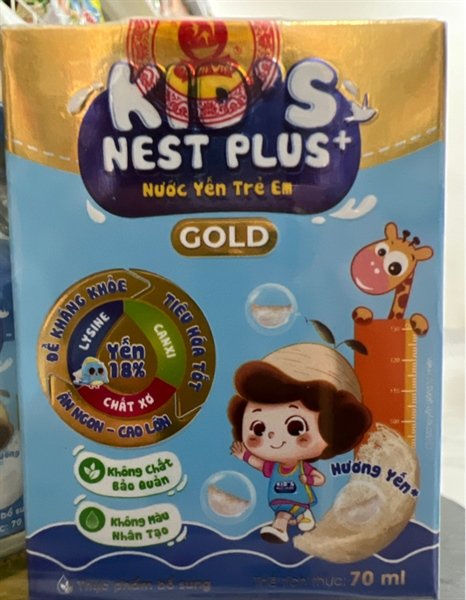 Nước Yến Thiên Việt Kids Nest Plus+ Hương Yến Lọ 70 Ml (Lốc)