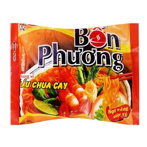 Mì hương vị lẩu chua cay Bốn Phương gói 70g (thùng)