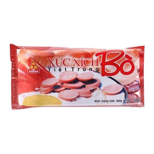 Xúc Xích Tiệt Trùng Bò Vissan 280G (thùng)