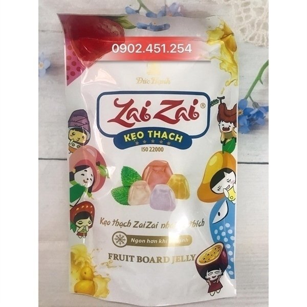 Thạch Zai Zai Đức Hạnh Thanh Dài Túi 320G X 20C (GÓI)