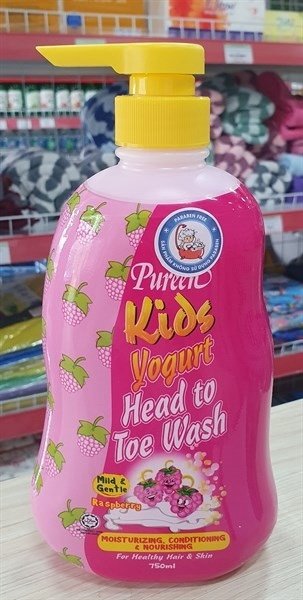 Sữa tắm gội tre em phúc bồn tử Pureen 750ML9228 (Chai)