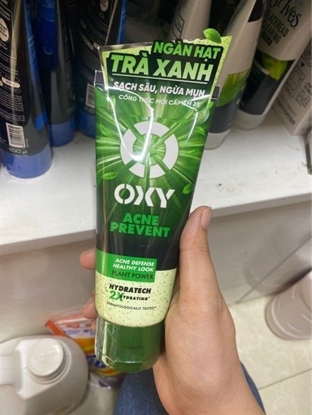 Sữa rửa mặt Oxy acne trà xanh